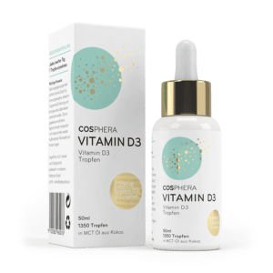 Cosphera Vitamin D3 Tropfen Flasche & Verpackung