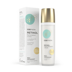 Cosphera Retinol Performance Creme - Spender und Verpackung