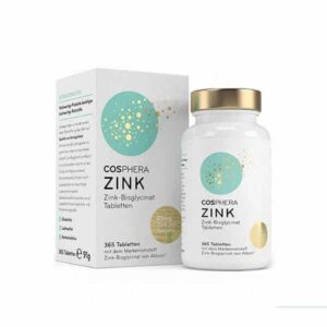 Cosphera Zink Kapseln - Dose mit Verpackung