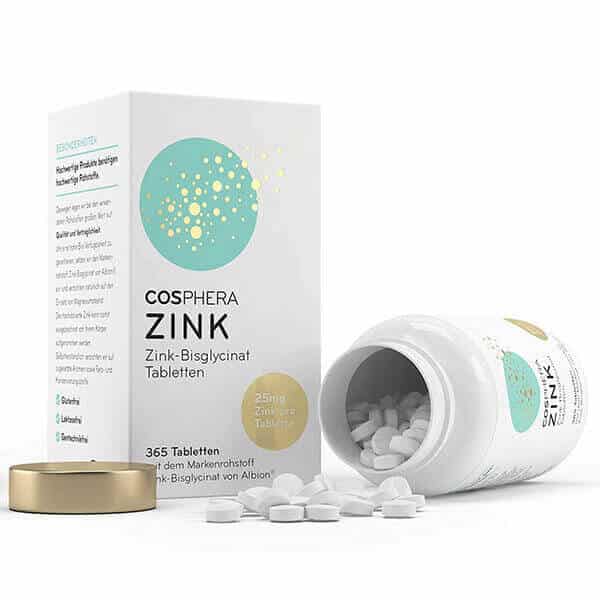 Cosphera Zink - Dose mit Verpackung und Kapseln