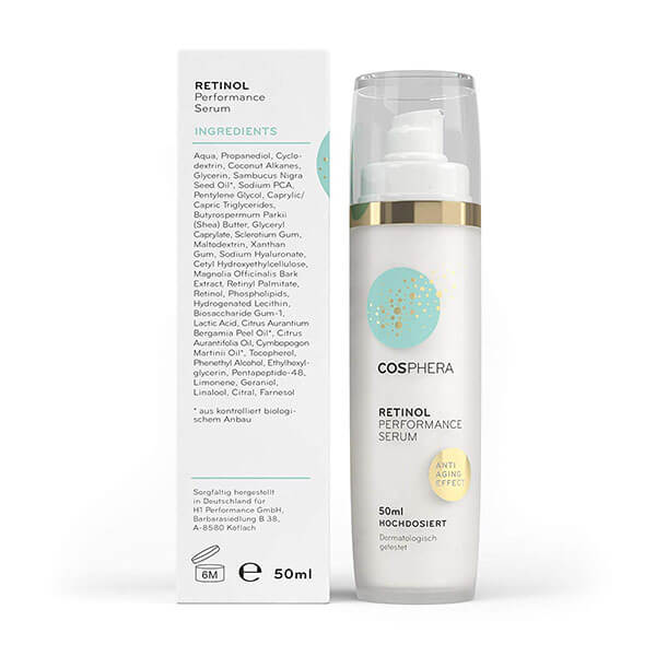 Cosphera Retinol Performance Serum - Inhaltsstoffe