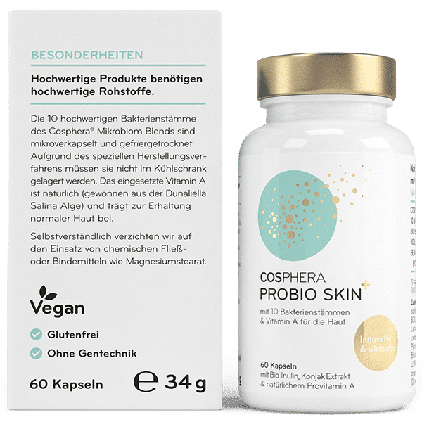 Cosphera Probio Skin+ - Dose mit Beschreibung