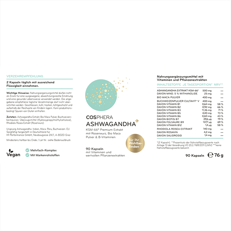 Ashwagandha+ Kapseln – Bild 3